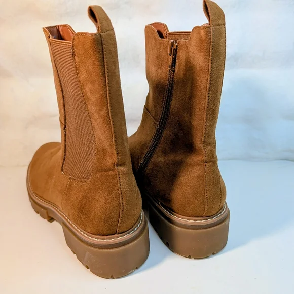✨ Burkleef Cognac Ankle Boots – Size 10 (New in Box) ✨ - Picture 3 of 7